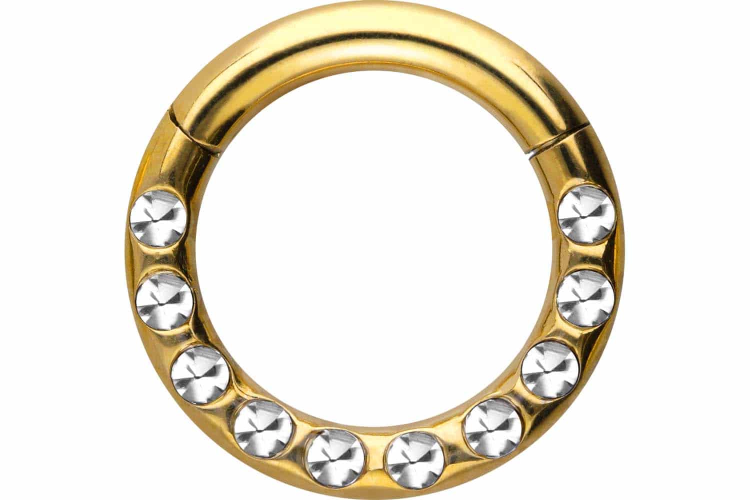 Chirurgenstahl Segmentring Clicker Piercing KRISTALLE + EPOXY ++SALE++